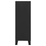 Industrijski sanduk za pohranu bijeli 75 x 40 x 115 cm metalni - Slika 5