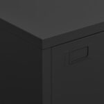 Industrijski sanduk za pohranu bijeli 75 x 40 x 115 cm metalni - Slika 8