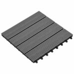 Pločice za decking 11 pcs Smeđa 30 x 30 cm Drvoplastična smjesa