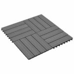 Pločice za decking 11 pcs Smeđa 30 x 30 cm Drvoplastična smjesa - Slika 3