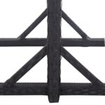 Vrtni stol smeđi 110 x 53 x 72 cm stakleni i poliratan - Slika 4