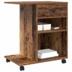 Držač za printer Staro drvo 60 x 40 x 68.5 cm Konstruirano drvo - Slika 3