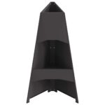 Kamin Crna 50 x 50 x 95 cm Čelik - Slika 6