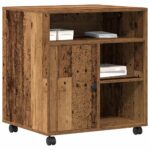 Držač za printer Staro drvo 60 x 50 x 67 cm Konstruirano drvo - Slika 3