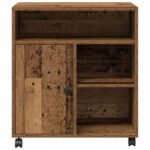 Držač za printer Staro drvo 60 x 50 x 67 cm Konstruirano drvo - Slika 6