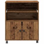 Držač za printer Staro drvo 60 x 48 x 74 cm Konstruirano drvo - Slika 6