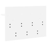 Vješalica za kapute na zidu s policom Bijelo 60 x 40 x 12 cm - Slika 7