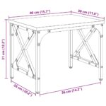 Držač za printer Staro drvo 40 x 30 x 31 cm Konstruirano drvo - Slika 11