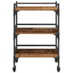 Kuhinjski kolica Staro drvo 50 x 35 x 75.5 cm Konstruirano drvo - Slika 6