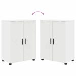 Kupaonski ormar s pohranom s vratima Bijelo 60 x 35 x 80 cm - Slika 12