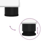 Kupaonski ormar s pohranom s vratima Bijelo 60 x 35 x 80 cm - Slika 13