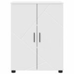 Kupaonski ormar s pohranom s vratima Bijelo 60 x 35 x 80 cm - Slika 6