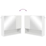 Ogledalo ormar Zidne Bijelo 59 x 17 x 55 cm Konstruirano drvo - Slika 10