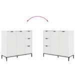 Kreveta s ladicama Bijelo 89,5 x 33 x 82 cm Konstruirano drvo - Slika 13