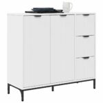 Kreveta s ladicama Bijelo 89,5 x 33 x 82 cm Konstruirano drvo - Slika 3