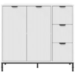 Kreveta s ladicama Bijelo 89,5 x 33 x 82 cm Konstruirano drvo - Slika 6