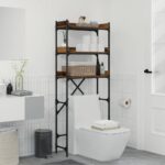 Polica za perilicu rublja s policom Staro drvo 67 x 25 x 163 cm