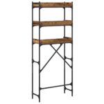 Polica za perilicu rublja s policom Staro drvo 67 x 25 x 163 cm - Slika 7