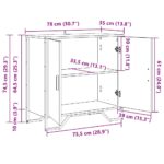 Kreveta Staro drvo 78 x 35 x 74.5 cm - Slika 11