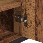 Polica na zidu s policom Zidne Staro drvo 65 x 20 x 60 cm - Slika 10