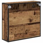 Polica na zidu s policom Zidne Staro drvo 65 x 20 x 60 cm - Slika 8