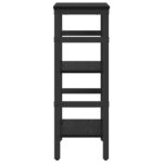 Polica Crni hrast 40 x 29,5 x 81 cm Konstruirano drvo - Slika 6