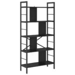 Polica Crni hrast 75 x 30 x 156 cm Konstruirano drvo - Slika 2