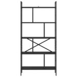 Polica Crni hrast 75 x 30 x 156 cm Konstruirano drvo - Slika 5