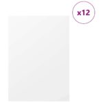 Dekor Paneli 12 pcs Bijelo 30 x 42 x 0.27 cm Konstruirano drvo - Slika 3