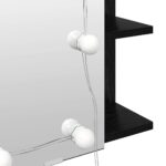 Ogledalo ormar Crni hrast 70 x 16,5 x 60 cm Konstruirano drvo - Slika 9