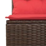 Set sofe s jastukom 6 pcs Smeđa Poliester - Slika 7