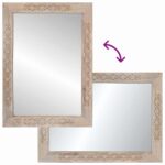 Zrcalo za kupaonicu s ogledalom Svijetlosmeđa 70 x 50 x 2,5 cm - Slika 7