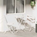 Bistro set za vrt 3 pcs Antracit Čelik