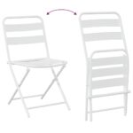 Bistro set za vrt 3 pcs Antracit Čelik - Slika 11