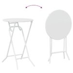 Bistro set za vrt 3 pcs Antracit Čelik - Slika 12