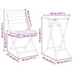 Bistro set za vrt 3 pcs Antracit Čelik - Slika 13