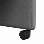 Blagovačke stolice s kotačima 2 pcs Svjetlosiva 58 x 65 x 94 cm - Slika 9