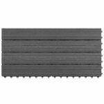 Pločice za decking 6 pcs Smeđa 60 x 30 cm Drvoplastična smjesa - Slika 6
