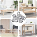 Šesterokutna matica 2 pcs Srebrno M6 Metal